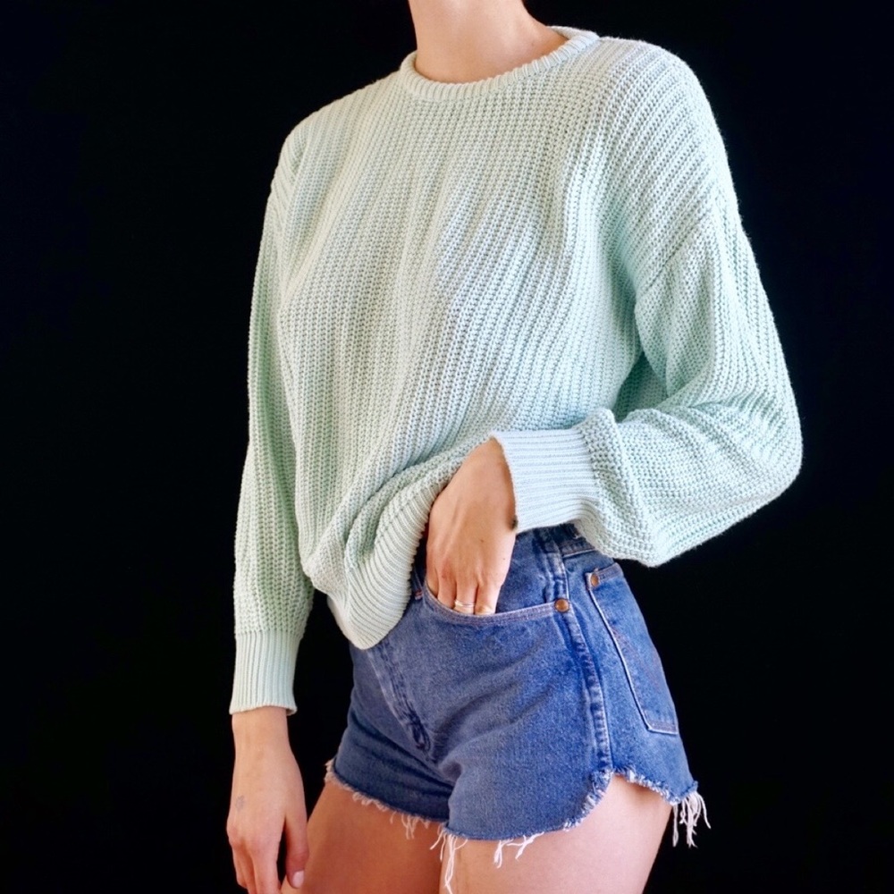 Knitted Mint Green Sweater
